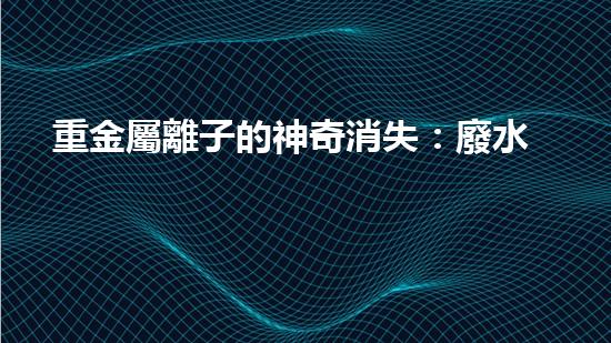重金屬離子的神奇消失：廢水中的魔法解決方案？